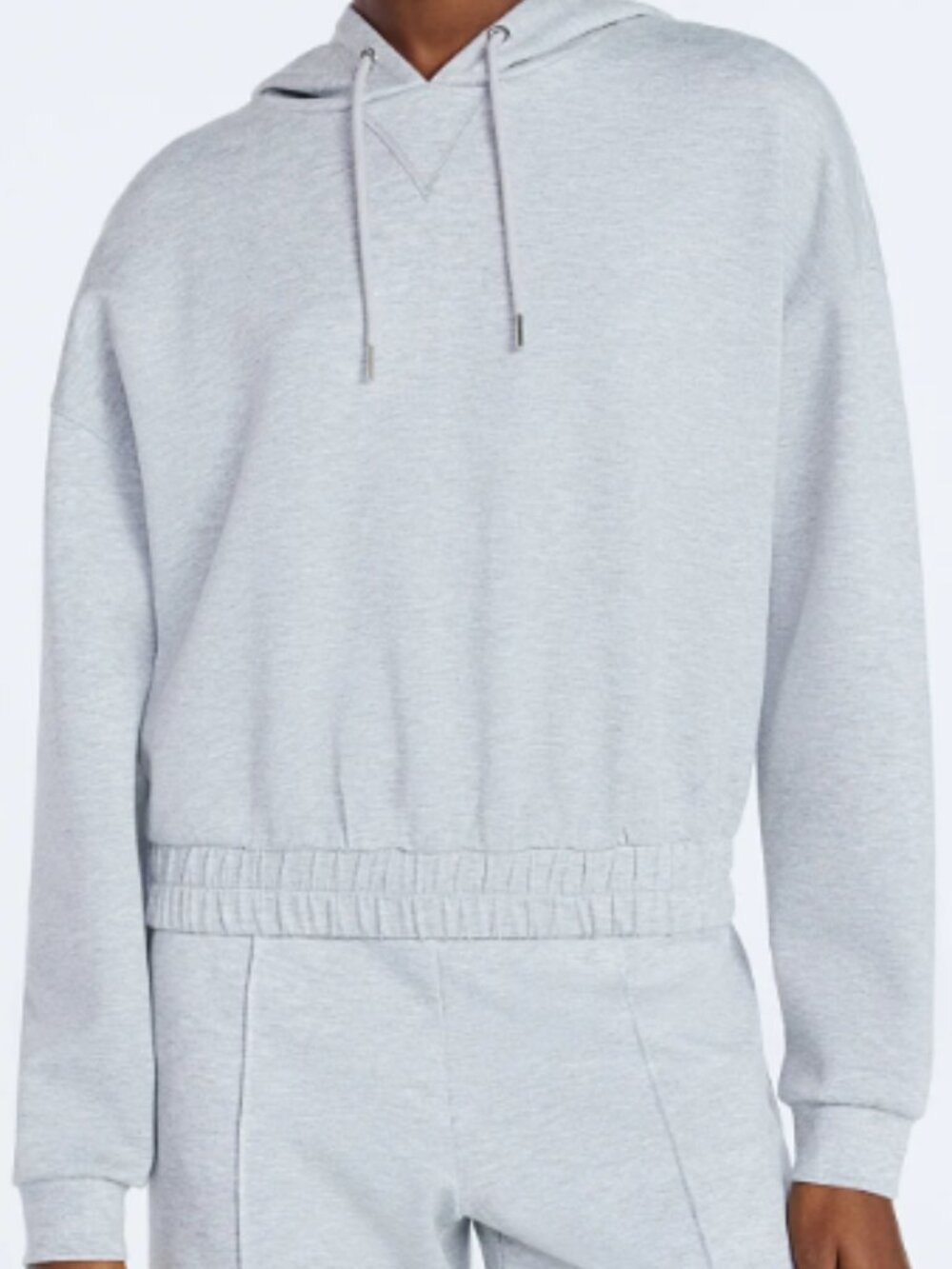 BNWT SCOOP ultra soft Scubaknit pullover hoodie heather grey (S)